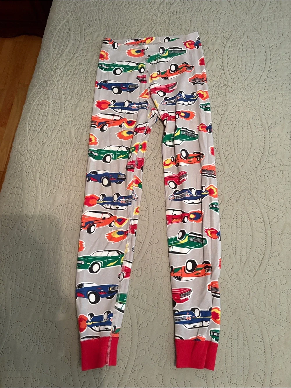 Hanna Anderson Kids Red-Trim Car Print Pajama Set - Multicolor Cars
